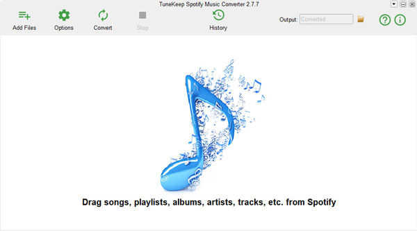 TuneKeep Spotify Music Converter interface