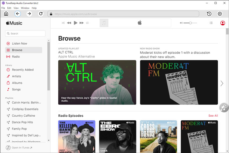 Browse Apple Music Web Player