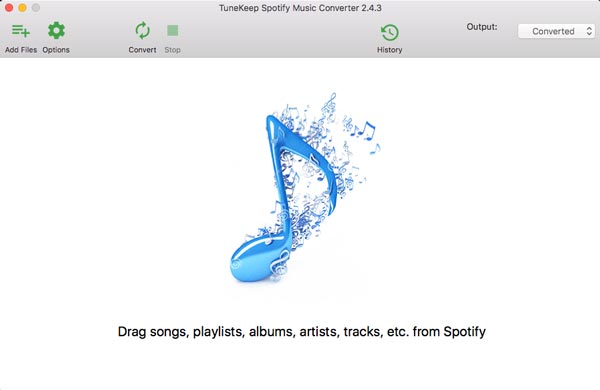 TuneKeep Spotify Music Converter interface